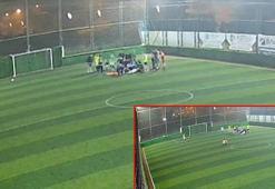 Halı sahada dili boğazına kaçtı, arkadaşlarının müdahalesiyle hayatta kaldı