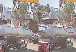 Şırnak’ta 2 işçinin yaralandığı vinç kazası kamerada