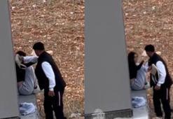 Adana'da tartıştığı kadını çantayla darbetti; o anlar kamerada