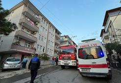 Evde çıkan yangında dumandan etkilendi