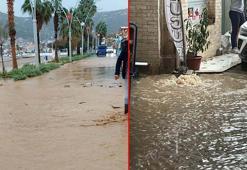 İzmir'de sağanak etkili oldu; yollar göle döndü, dereler taştı