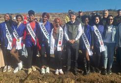 Güzellik yarışmasının Afrikalı finalistleri, Bolu'da fidan dikti