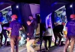 Osmaniye’de yolcu otobüsü devrildi