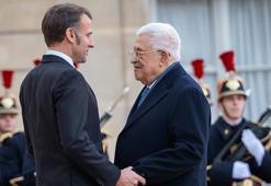 Fransa Cumhurbaşkanı Macron ile Filistin Devlet Başkanı Abbas bir araya geldi