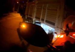 Arnavutköy'de 'canım sıkkın' diyen kamyonet şoförü, motosikletliyi darbetti