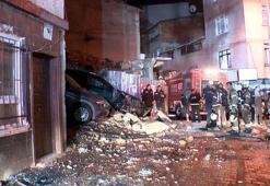 Kağıthane'de 6 katlı binada patlama anına ilişkin yeni görüntüler; molozlar yola savruldu