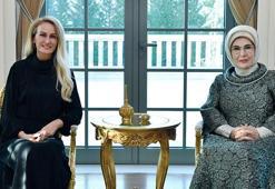Emine Erdoğan, KKTC Cumhurbaşkanı'nın eşi ile bir araya geldi