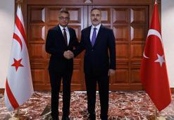 Bakan Fidan, KKTC Cumhurbaşkanı Erhürman ile bir araya geldi