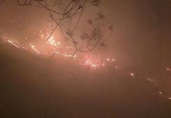Hatay’da yıldırım düşmesi sonucu orman yangını çıktı