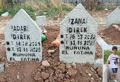 TIR’a çarpan otomobilde ölen kardeşler Adar ve Zana, yan yana defnedildi