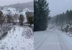 Adana’nın yüksek kesimlerine kar yağdı