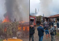 Amasya’da tek katlı ev yandı