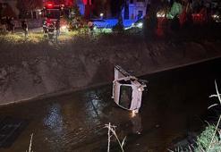 Sulama kanalına devrilen kamyonetin alkollü sürücüsü yaralandı