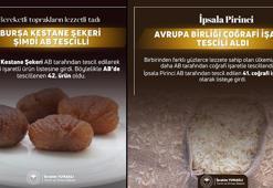 Bursa Kestane Şekeri ile İpsala Pirinci'ne AB'den coğrafi işaret tescili