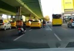 Şişli'de motosiklet kazaları kamerada