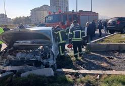 Kayseri'de iki otomobil çarpıştı: 5 yaralı