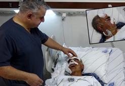 Hayvan otlatırken ayı saldırdı, yüzünden yaralandı