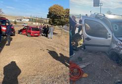 Çankırı'da hafif ticari araç ile otomobil çarpıştı: 1 ölü, 4 yaralı