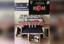 Kastamonu'da 61 bin 100 adet makaron ele geçirildi