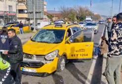 Taksinin çarptığı yaya öldü