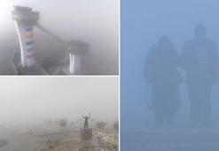 Erzurum'da sis etkisini sürdürüyor