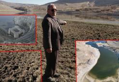Barajda su çekildi, 58 yıllık dede toprağı gün yüzüne çıktı