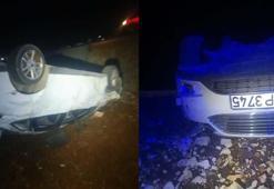 Mardin’de otomobil takla attı: 7 yaralı