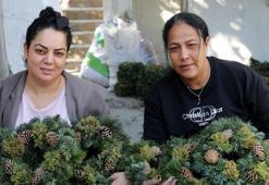 El emeği Noel çelenkleri 20 ülkeye ihraç ediliyor
