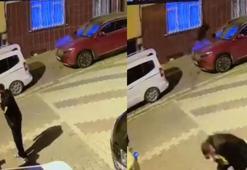 Esenyurt'ta sokakta bekleyen 2 arkadaşa silahlı saldırı kamerada