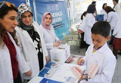 Sağlık personeli ile sahaya inen ilkokul öğrencileri, 'Sağlık Elçisi' oldu