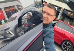 Kağıthane'de trafikte tartıştığı sürücünün kapısını açmak istedi, otomobil ilerleyince yere düştü