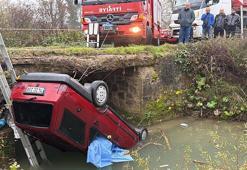 Dereye devrilen otomobildeki evli çift boğuldu, komşuları ağır yaralı