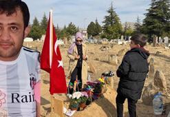 Kazada ölen öğretmen eşinin 'Öğretmenler Günü'nü mezarı başında kutladı