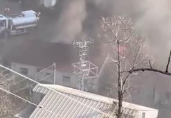 Rize'de şantiyede çıkan yangın söndürüldü