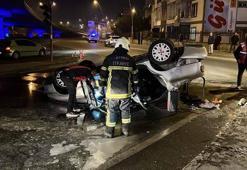 Kayseri'de polisin ‘dur’ ihtarına uymayan sürücü otomobille takla attı: 2 yaralı