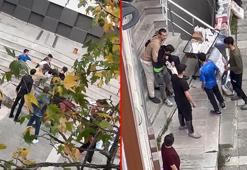 Kağıthane’de ağabey kardeşini rahatsız eden 2 kişiyi bıçakladı; kavga kamerada