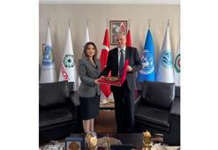 Moldova Ankara Büyükelçisi Serebrian, ULUSKON Başkanı Atasoy’u ziyaret etti