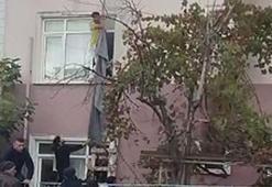 Alacaklı olduğunu iddia edip işçilerin kaldığı binada yangın çıkardı