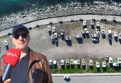 Beylikdüzü'nde sahil şeridi karavan parkına döndü; mahalleli tepkili