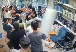 Şanlıurfa’da iş yerinde 7 kişinin yaralandığı kavga kamerada