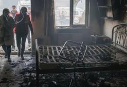 Elektrikli battaniyeden çıkan yangında 4 kişi dumandan etkilendi