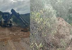 Çanakkale’de heyelan nedeniyle kapanan yol ulaşıma açıldı