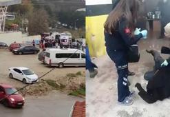 Bursa'da pazar alanında yangın; 1 kişi dumandan etkilendi