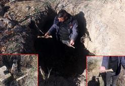 Defineciler, tarihi Haydar Baba Mezarlığı’nı talan etti