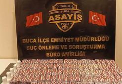 Buca'da 11 bin 296 sentetik hap ele geçirildi