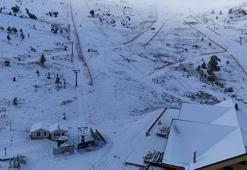 Bolu'nun yüksekleri beyaz örtüyle kaplandı