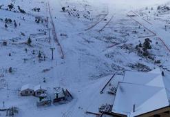 Bolu'nun yüksekleri beyaz örtüyle kaplandı