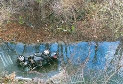 Gümüşhane'de otomobil çaya uçtu; 1 ölü, 1 yaralı