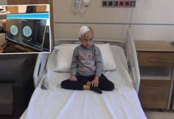 Beyninde tümör olan 7 yaşındaki Eyüp Ensar, 5 saatlik ameliyatla sağlığına kavuştu