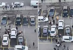 Anadolu Adliyesi bahçesinde duruşma sonrası tekmeli yumruklu kavg